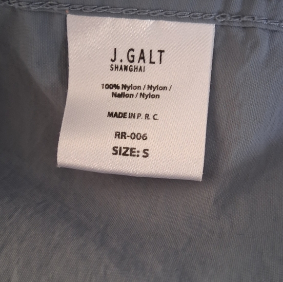 Brandy Melville- J. Galt Shanghai/ Gray Hooded Zip-Up Jacket/ US S - Picture 9 of 13